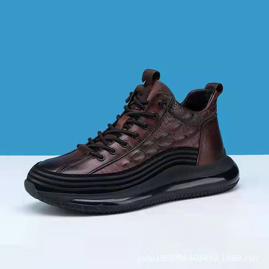 Damen Sportliche High-Top Sneaker aus hochwertigem Leder im modernen Design R&B