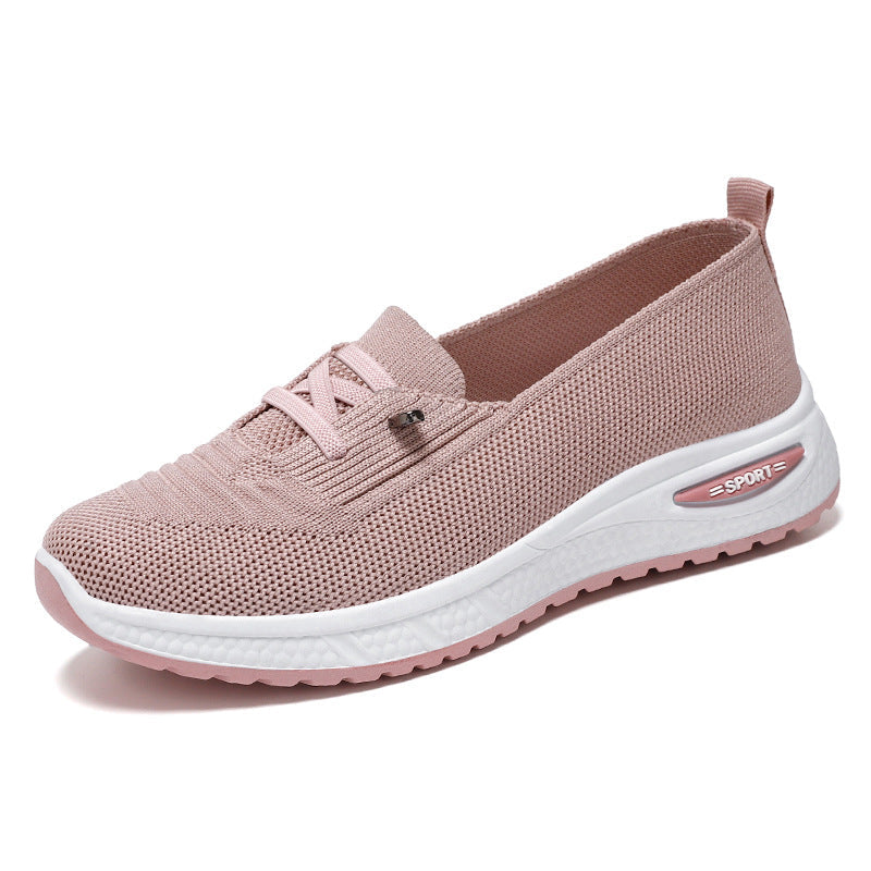 Damen Sportliche Sneaker mit elastischem Strick-Obermaterial und dämpfender Sohle