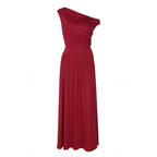 Damen Elegantes Maxikleid mit Drapier-Details R&B