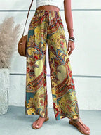 Damen Weite Hosen mit Paisleydruck R&B