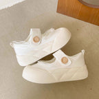 Damen bequeme Sneaker mit verstellbarem Klettverschluss und elastischem Obermaterial R&B