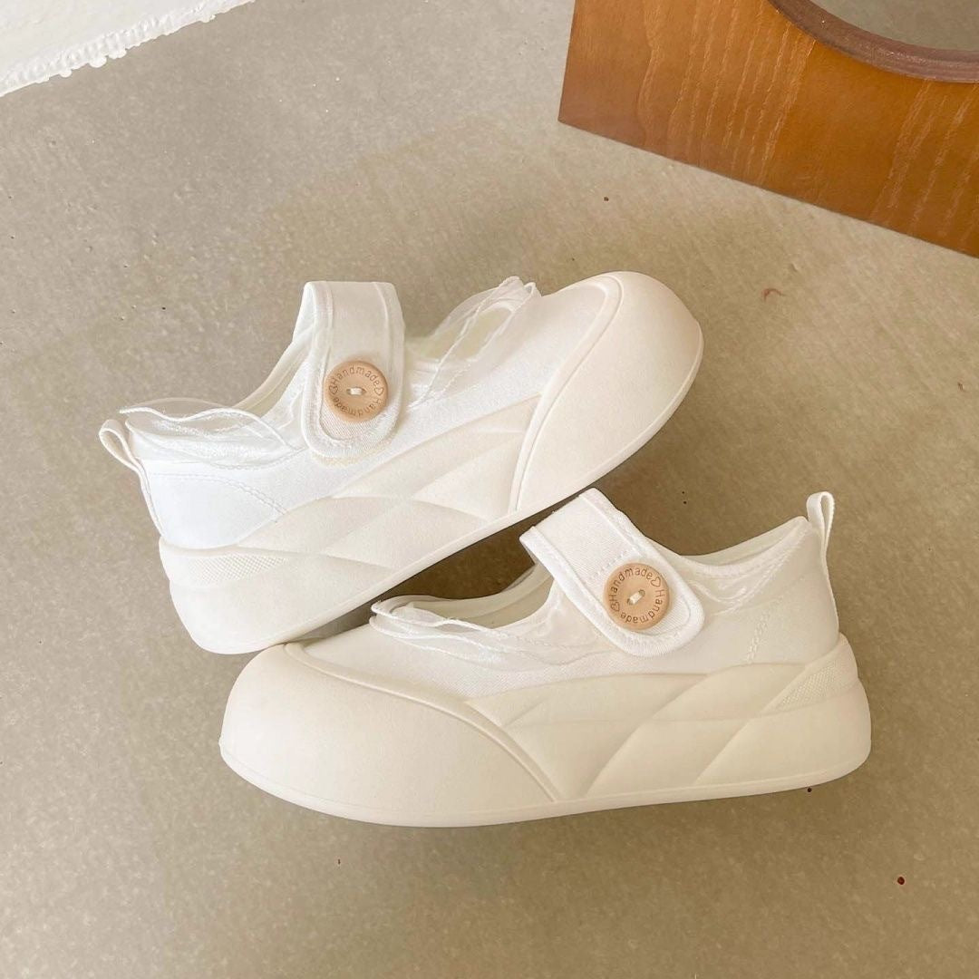 Damen bequeme Sneaker mit verstellbarem Klettverschluss und elastischem Obermaterial R&B