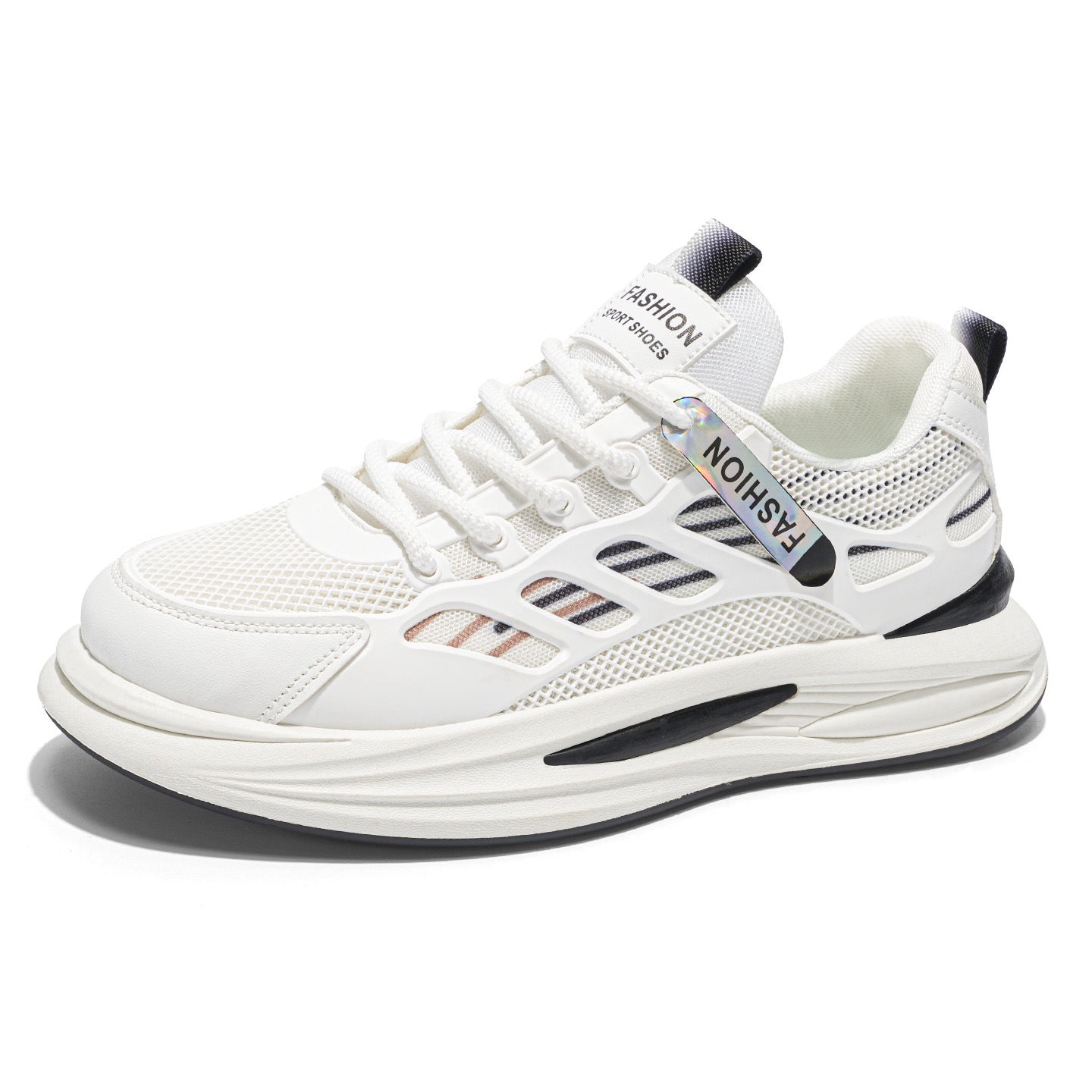 Damen Sportliche Lauf-Sneaker mit atmungsaktiver Mesh-Oberfläche und stoßdämpfendem Sohlenprofil
