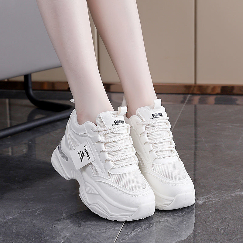 Damen modische Chunky Sneakers mit atmungsaktivem Obermaterial und dämpfendem Komfort R&B