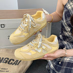 Damen Sportliche Sneakers mit atmungsaktivem Mesh-Obermaterial und rutschfester Sohle R&B