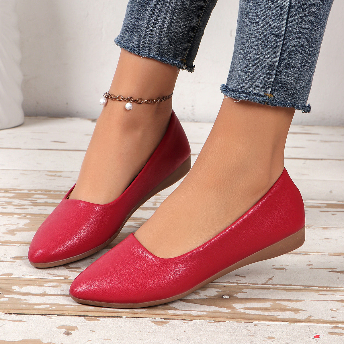 Damen Elegante Ballerinas mit zeitlosem Design und weichem Obermaterial R&B