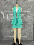 Damen Zweiteiliges Blazer- und Rock-Set mit modernem Schnitt