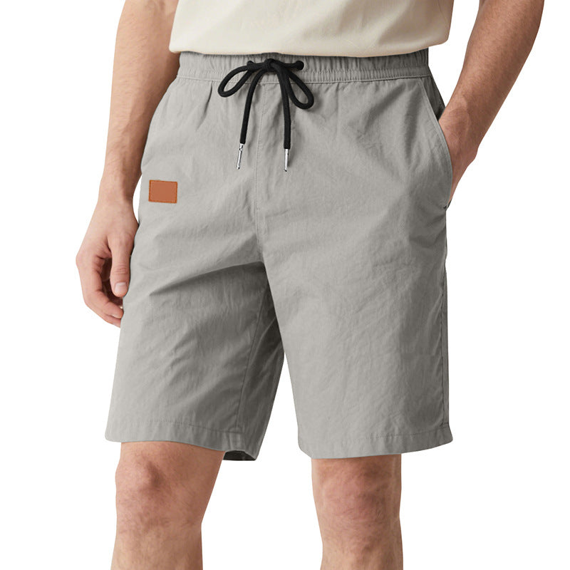 Herren nan schnelltrocknende Badeshorts im Bermuda-Schnitt mit elastischem Bund und Kordelzug R&B