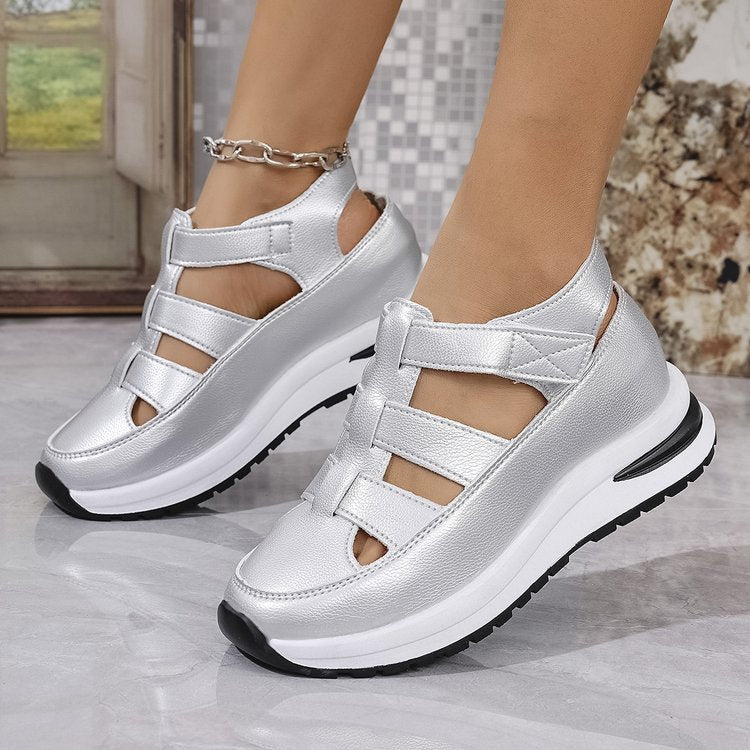 Damen Sportliche Sandalensneaker mit atmungsaktiver Oberflächenstruktur und flexiblem Komfortfutter R&B
