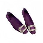 Damen Ballerinas mit funkelnder Schnalle R&B