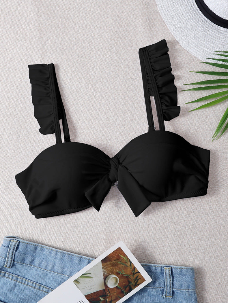 Damen Push-Up Bikinioberteil mit stilvollen Rüschendetails R&B