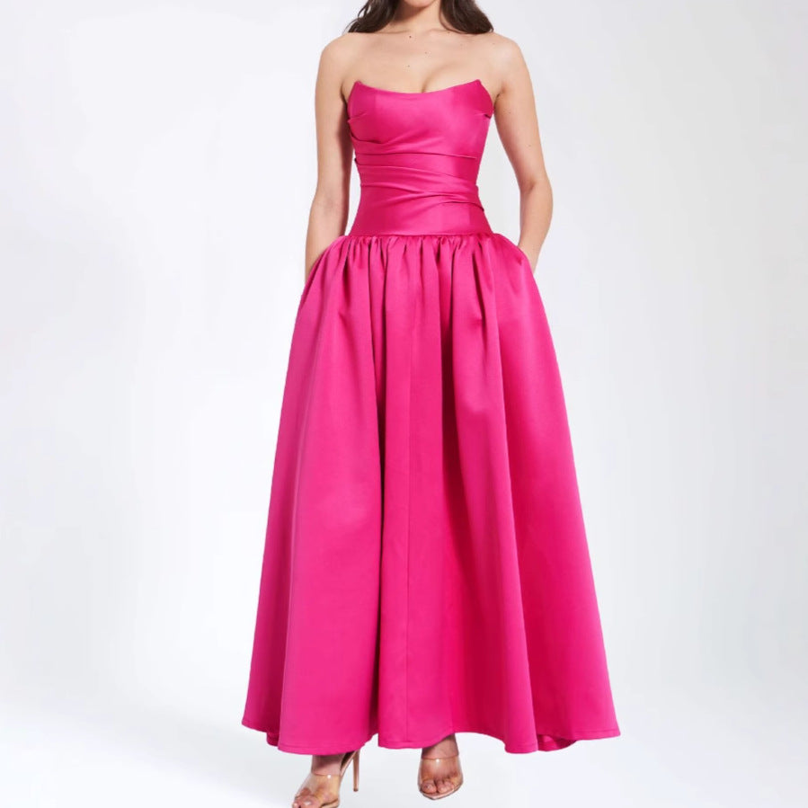 Damen Ballkleid mit schwingendem Rock und elegantem Korsett-Oberteil R&B