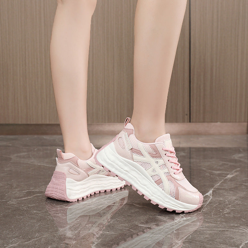 Damen Sneakers mit atmungsaktivem Mesh-Obermaterial und dämpfender Laufsohle R&B