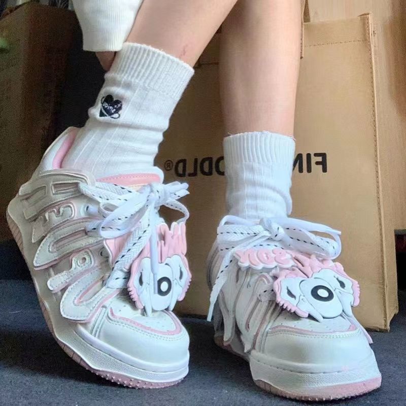 Damen Sneakers mit verspieltem Tierdesign und komfortabler Sohle