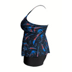Damen Tankini mit verspieltem Rüschendesign und hohem Taillenslip R&B
