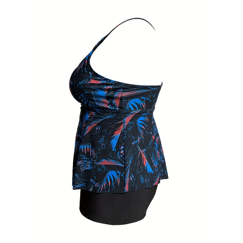 Damen Tankini mit verspieltem Rüschendesign und hohem Taillenslip R&B