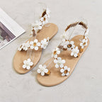 Damen Sandalen mit floralen Akzenten und rutschfester Sohle R&B