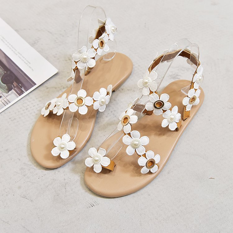 Damen Sandalen mit floralen Akzenten und rutschfester Sohle R&B