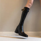 Damen Hochwertige Stiefel mit modernem Knöchelriemen von R&B
