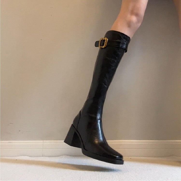 Damen Hochwertige Stiefel mit modernem Knöchelriemen von R&B