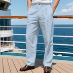 Herren elegante Anzughose mit schmalen Nadelstreifen R&B