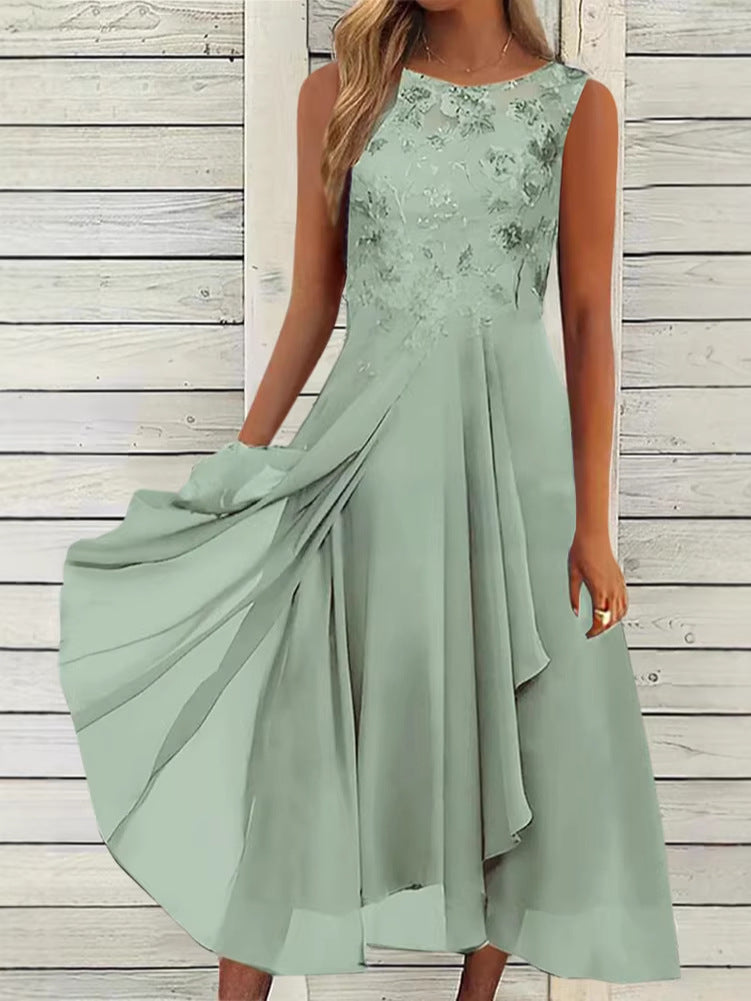 R&B | Damen Elegantes Sommerkleid Leicht & Feminin Geschnitten