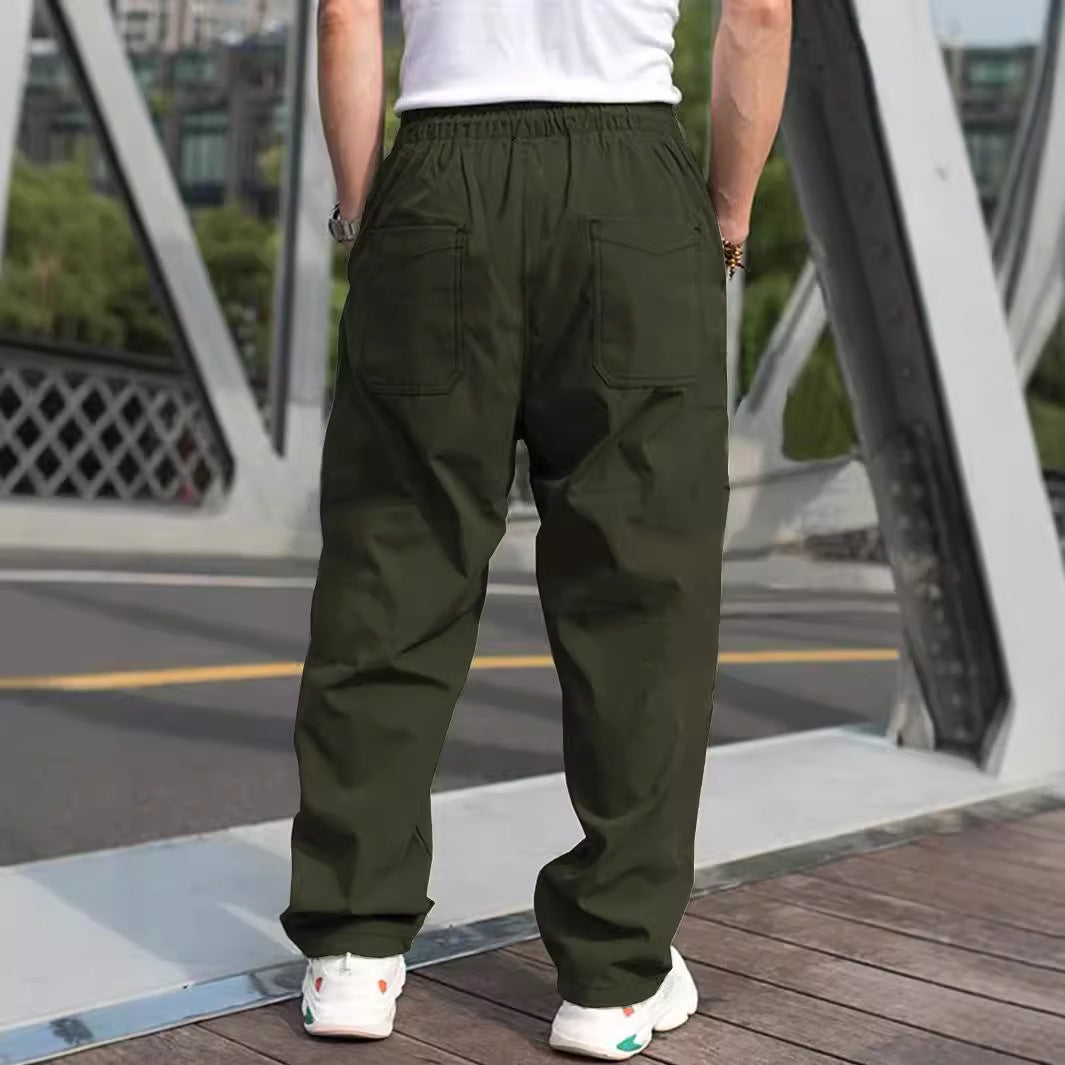 Herren lässige Cargohose mit elastischem Bund R&B