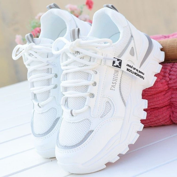 Damen Sportliche Sneakers mit atmungsaktiver Mesh-Oberfläche und stoßdämpfender Sohle R&B