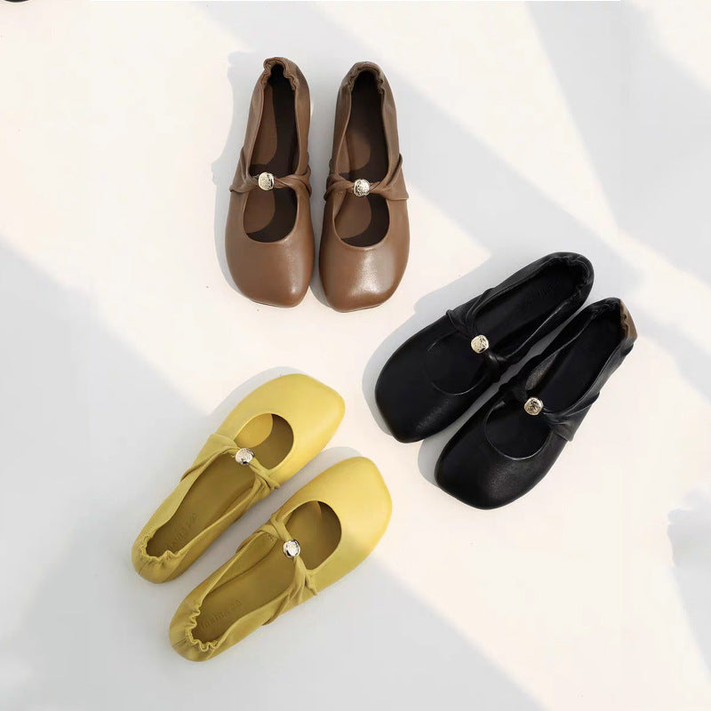 Damen Ballerinas mit dekorativem Schleifenakzent und lässigem Schnitt R&B