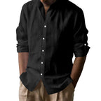 Herren Langarmhemd im lässigen Look mit eleganten Knopfdetails R&B
