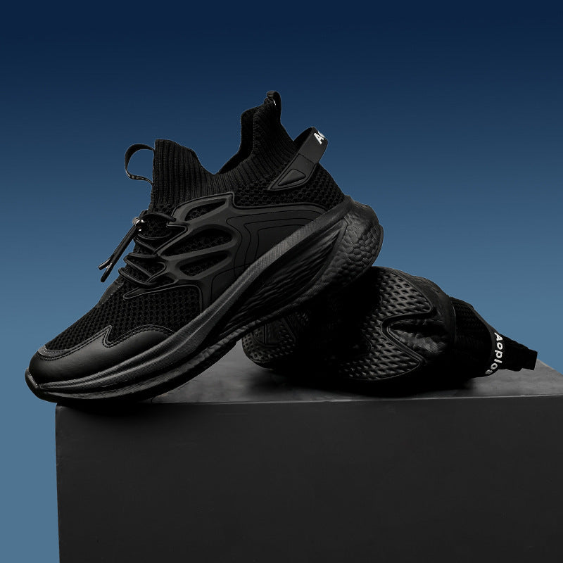 Damen Sportliche Sneakers mit elastischem Obermaterial und rutschfester Sohle
