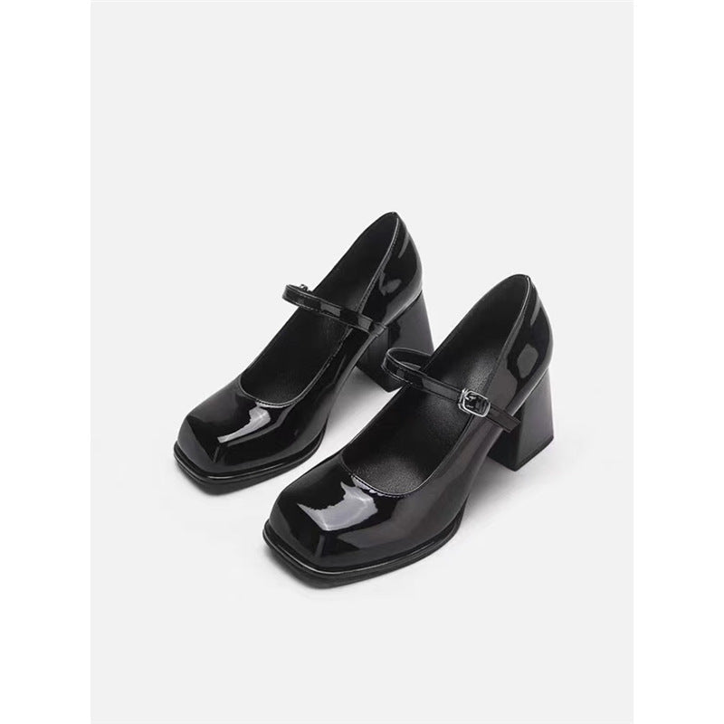 Damen elegante Absatzschuhe mit Blockabsatz und Riemchen R&B
