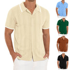 Herren Kurzarmpoloshirt mit strukturiertem Design