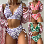 Damen Bikini-Set mit verstellbaren Trägern und hohem Bund R&B