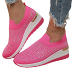Damen Glitzernde Slip-On Sneakers mit gepolsterter Sohle R&B