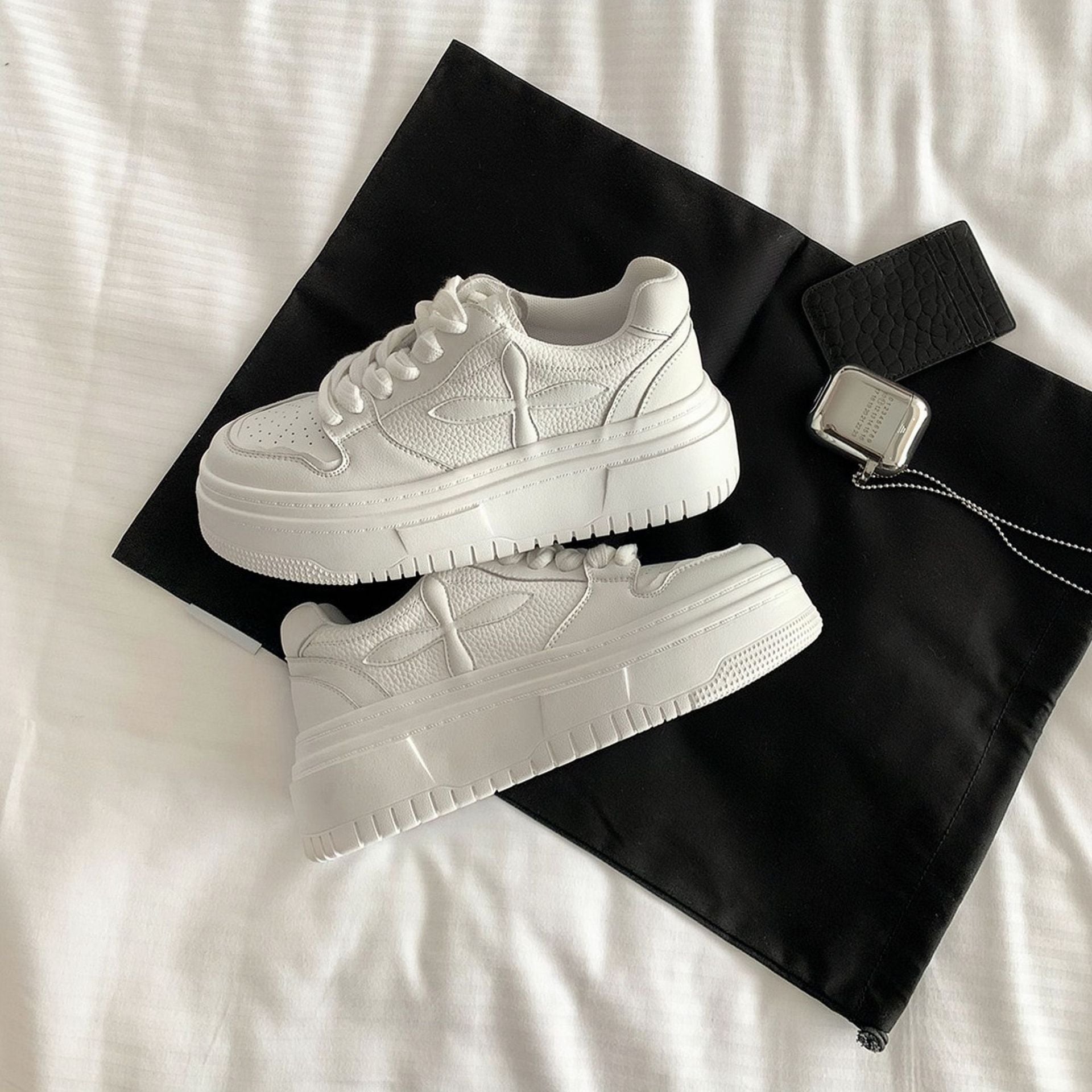 Damen modische Sneakers mit hochentwickeltem Plateau und atmungsaktivem Obermaterial R&B