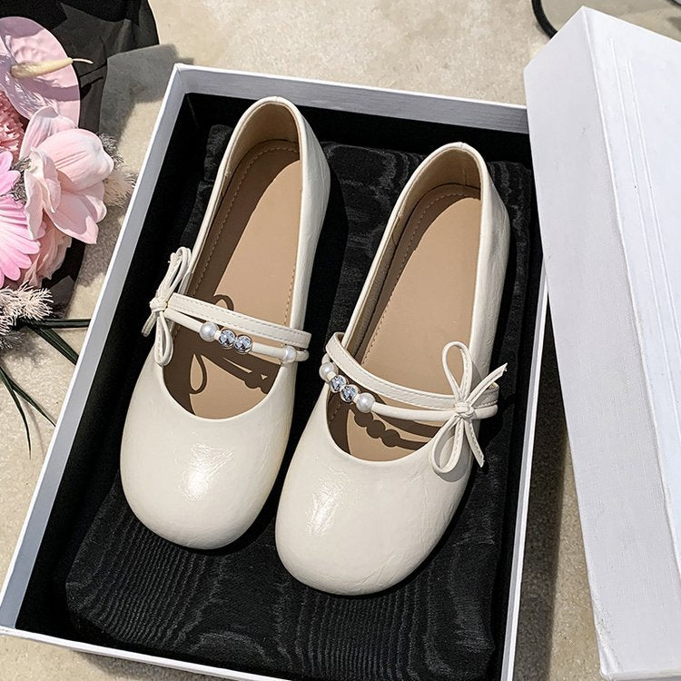 Damen Ballerinas mit Schmuckdetail und elegantem Riemen R&B