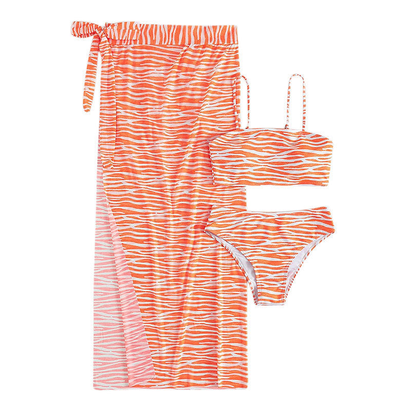 Damen Bikini-Set mit modischem Wickelrock R&B