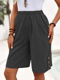 Damen Luftige Shorts mit praktischen Knopfdetails R&B