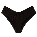 Damen Hochgeschnittene Bikinihose mit V-Ausschnitt