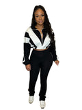 R&B | Taille Kontrast Sport Zweiteiliges Set