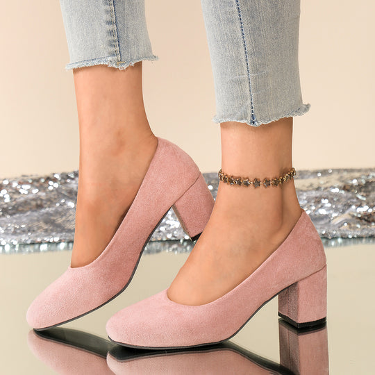 Damen Elegante und bequeme Pumps mit Blockabsatz R&B