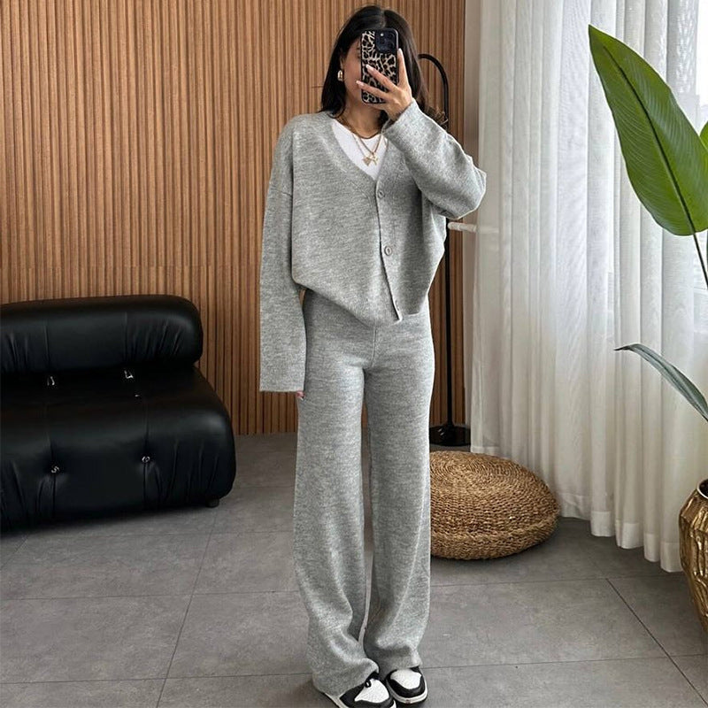 Damen lässiger Strickanzug R&B