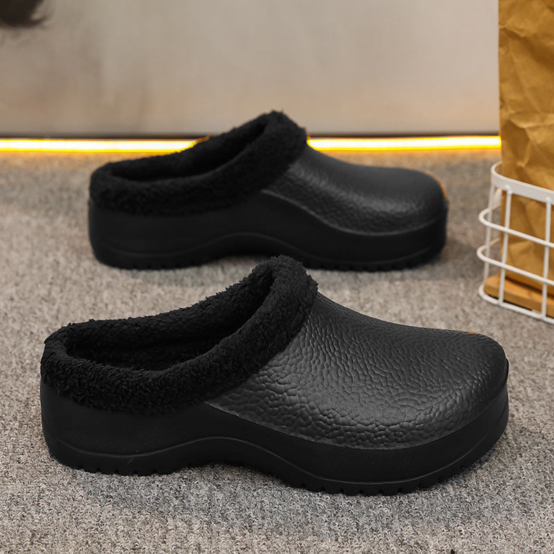 Damen Bequeme Clogs mit kuscheligem Innenfutter und rutschfester Sohle