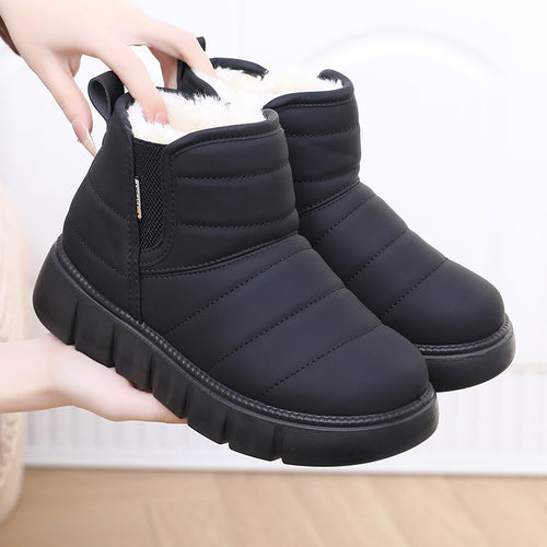 Damen Warme und gepolsterte Winterstiefel R&B