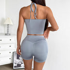 Damen Sportlicher Badeanzug mit raffiniertem Rüschendesign und flexiblen Trägern EB