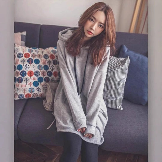 Damen Hoodie mit lässigem Print und Kapuze R&B