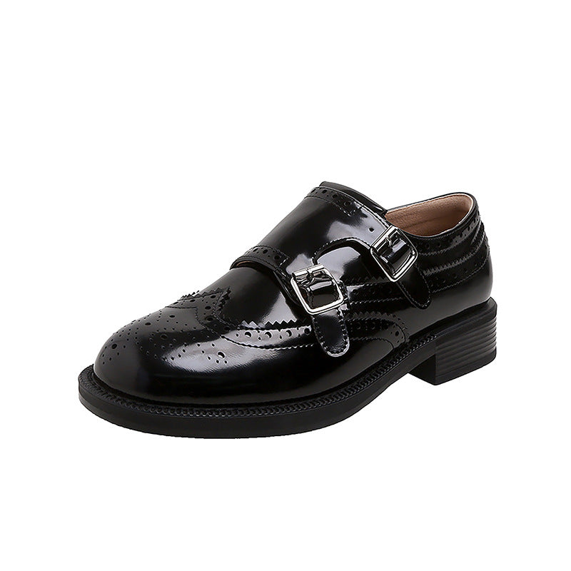 Damen Schnürschuhe mit doppeltem Riemen R&B