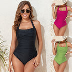 Damen Einteiler Badeanzug mit elegantem Rüschendesign R&B
