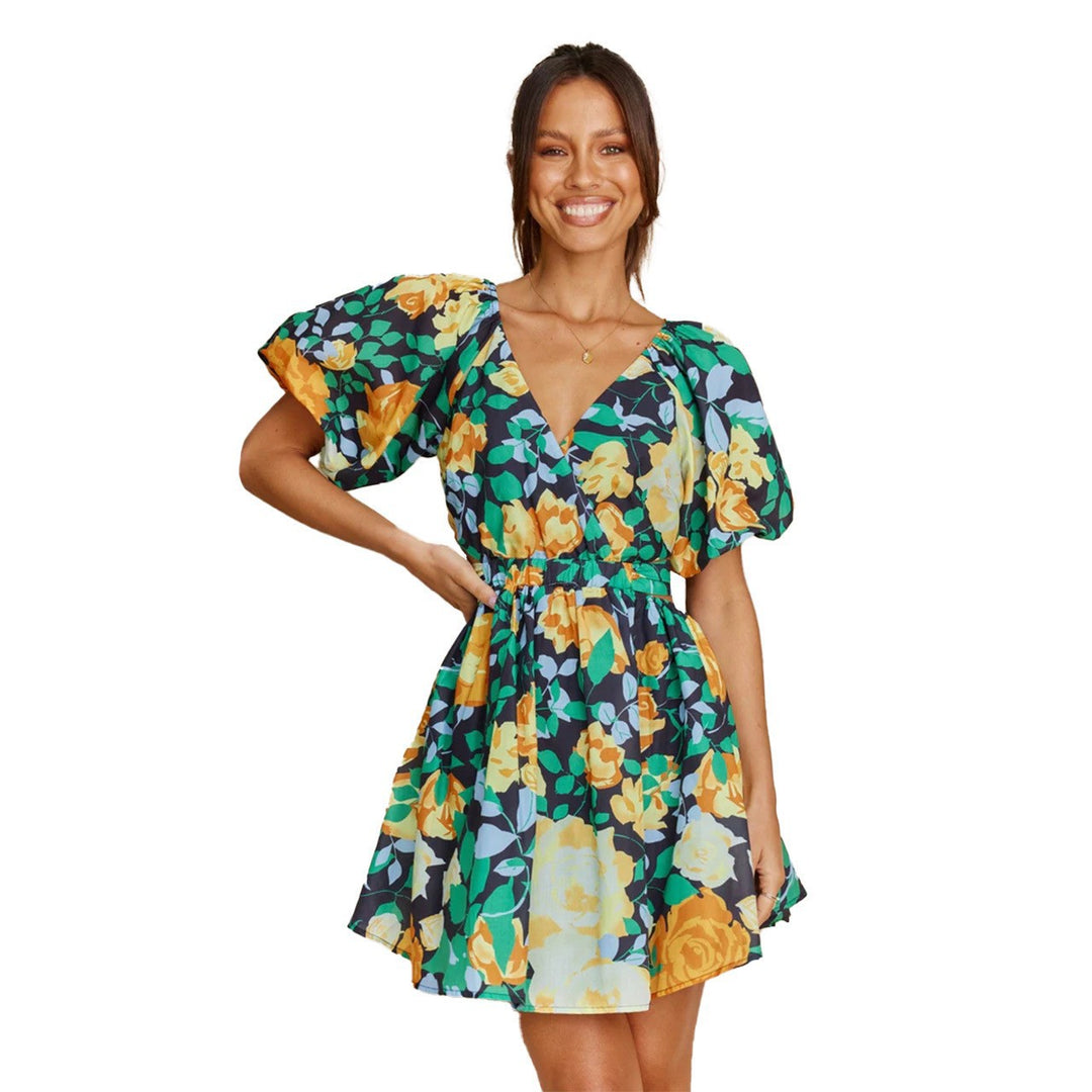 Damen Blumenkleid R&B